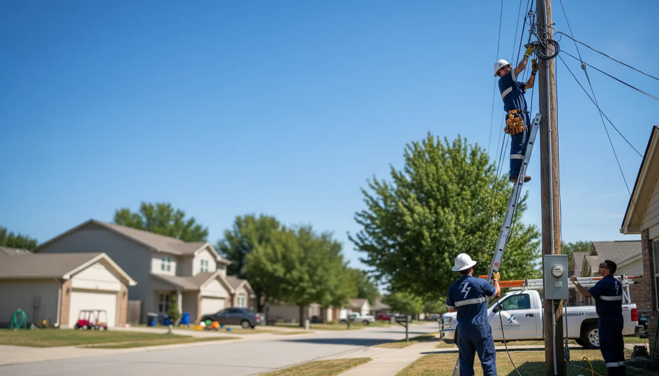 Residential electrician providing installation services in Harrogate, TN